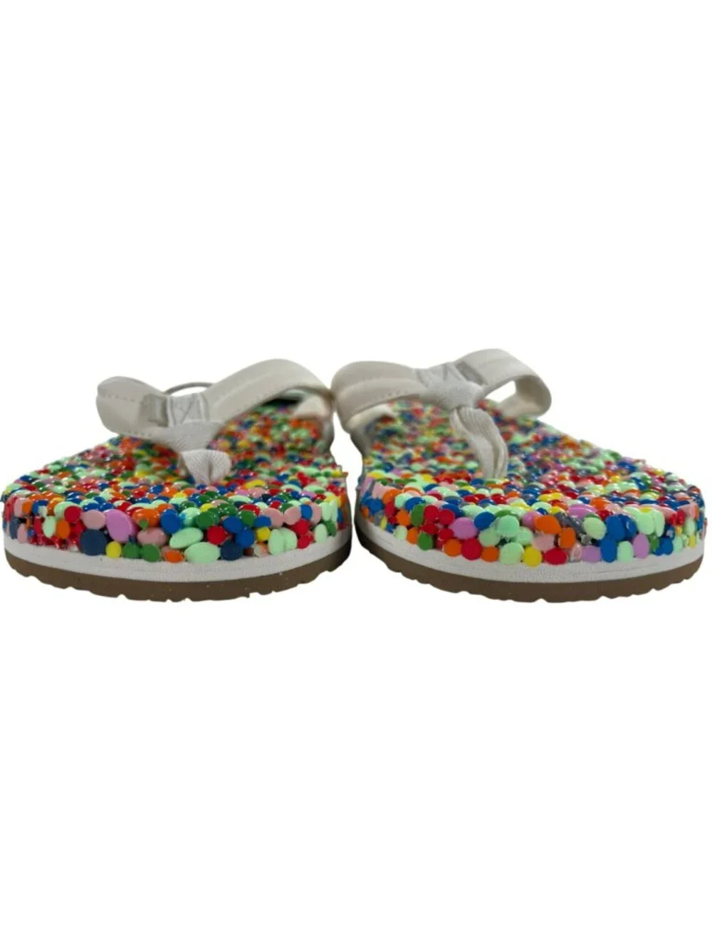 Sanuk Bubblecush Flip Flops Colorful Vegan Materials Comfy Women's Size 8 NEW - Picture 5 of 9
